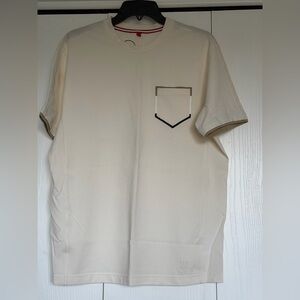 Wilson Men's Beige T-Shirt with Pocket Accent